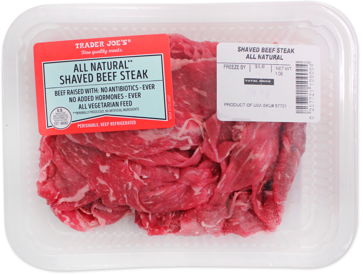 Trader Joe's All Natural Shaved Beef Steak