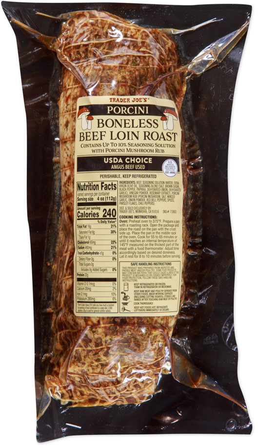 Porcini Boneless Beef Loin Roast