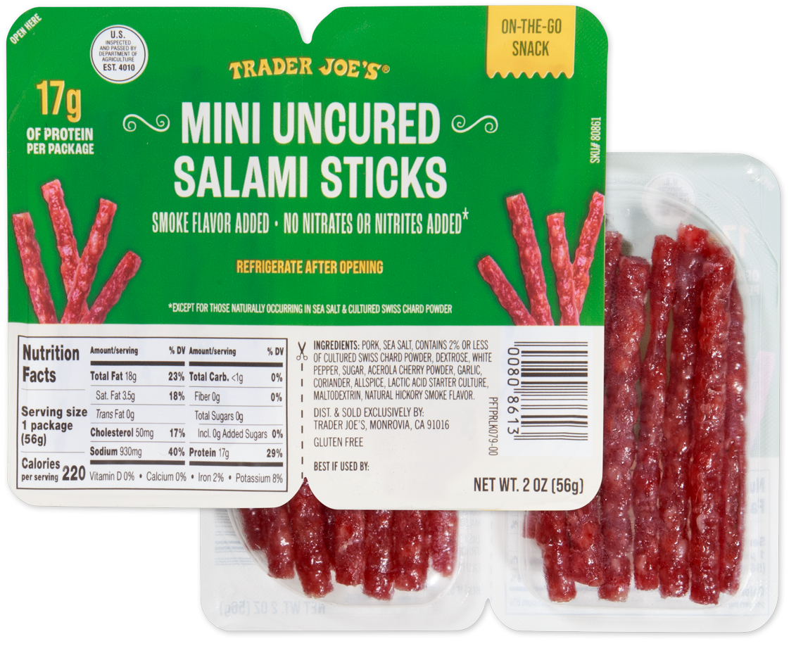 Mini Uncured Salami Sticks