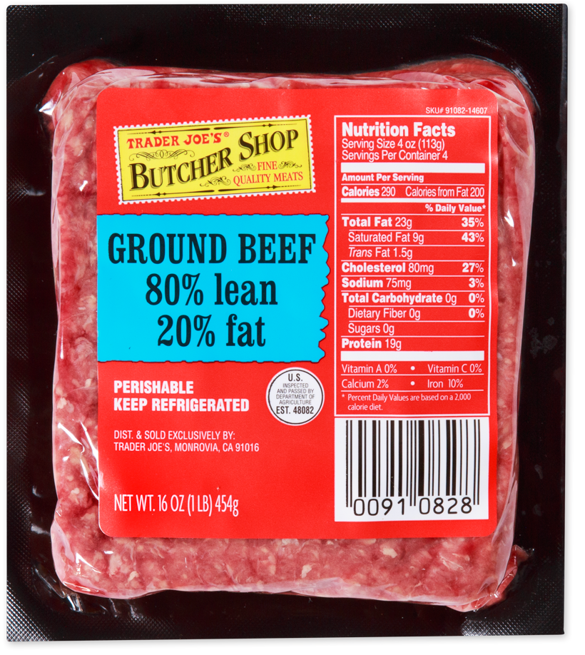 Ground Beef 80% lean /20% fat