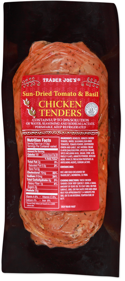 Trader Joe's Sun-Dried Tomato & Basil Chicken Tenders
