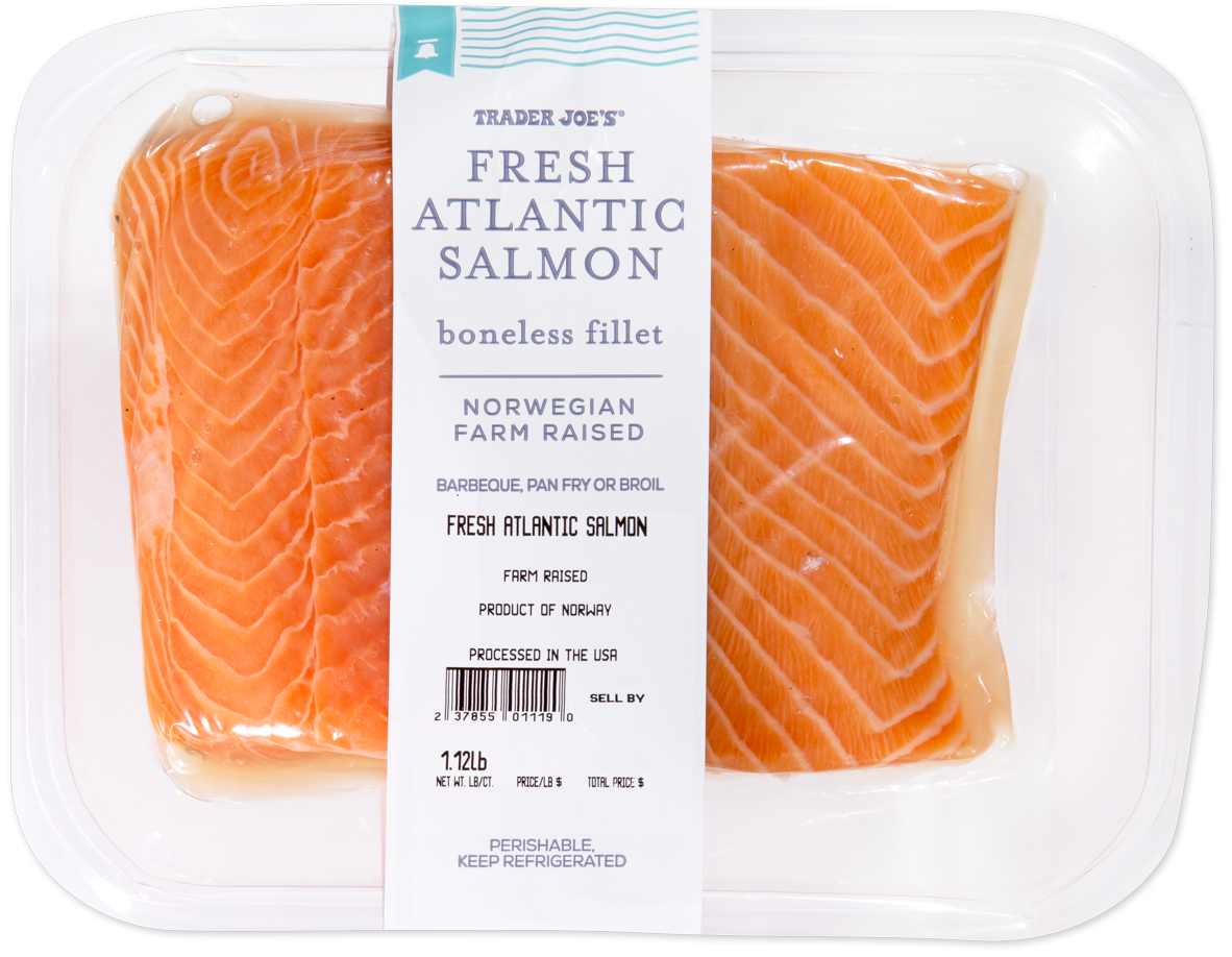 Fresh Atlantic Salmon Boneless Fillet (east-Boston Sword & Tuna)