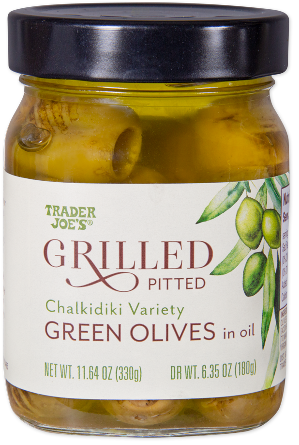 Grilled Pitted Green Olives