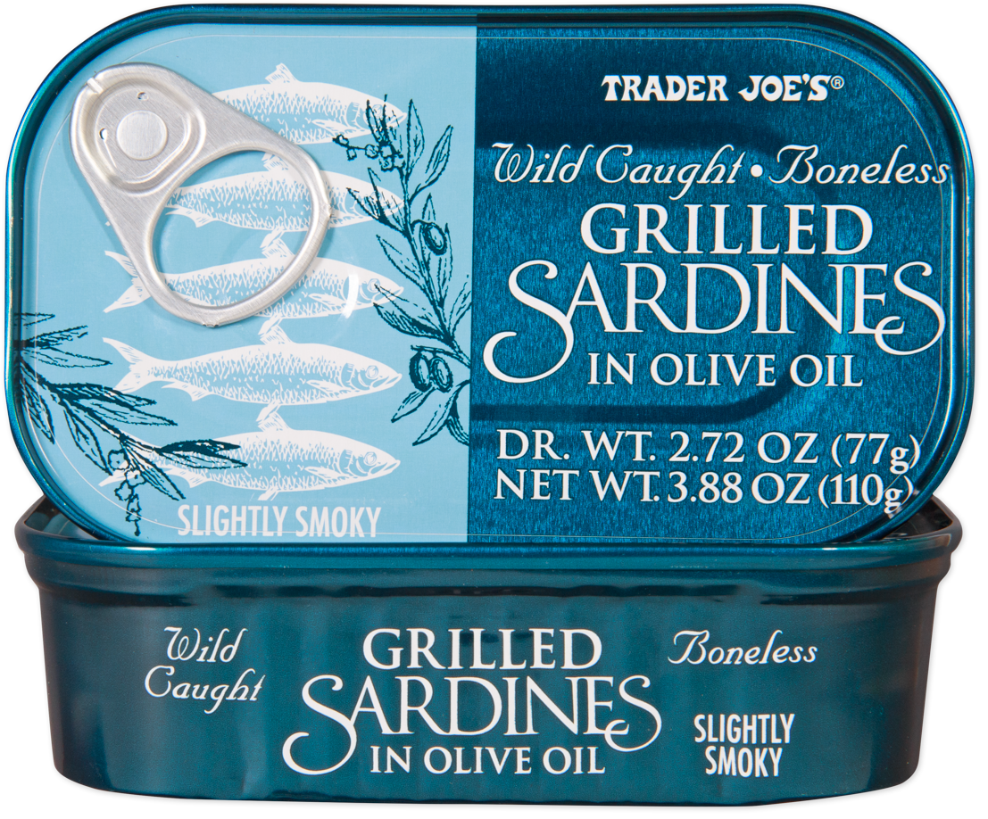 Wild Caught Boneless Grilled Sardines in Olive Oil