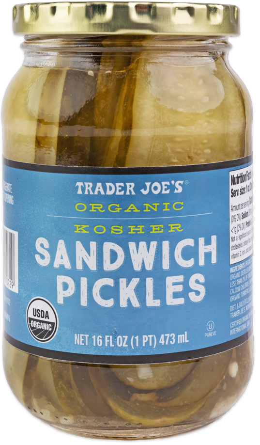 Trader Joe's Organic Kosher Sandwich Pickles