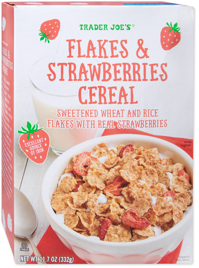 Trader Joe's Flakes & Strawberries Cereal