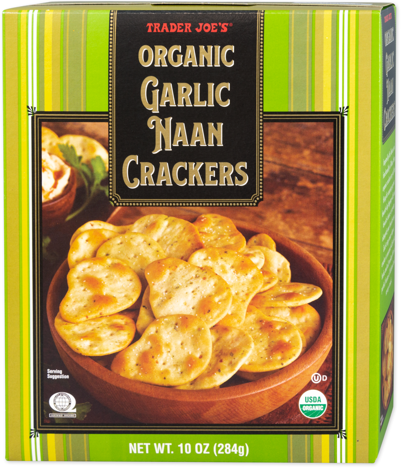 Trader Joe's Organic Garlic Naan Crackers