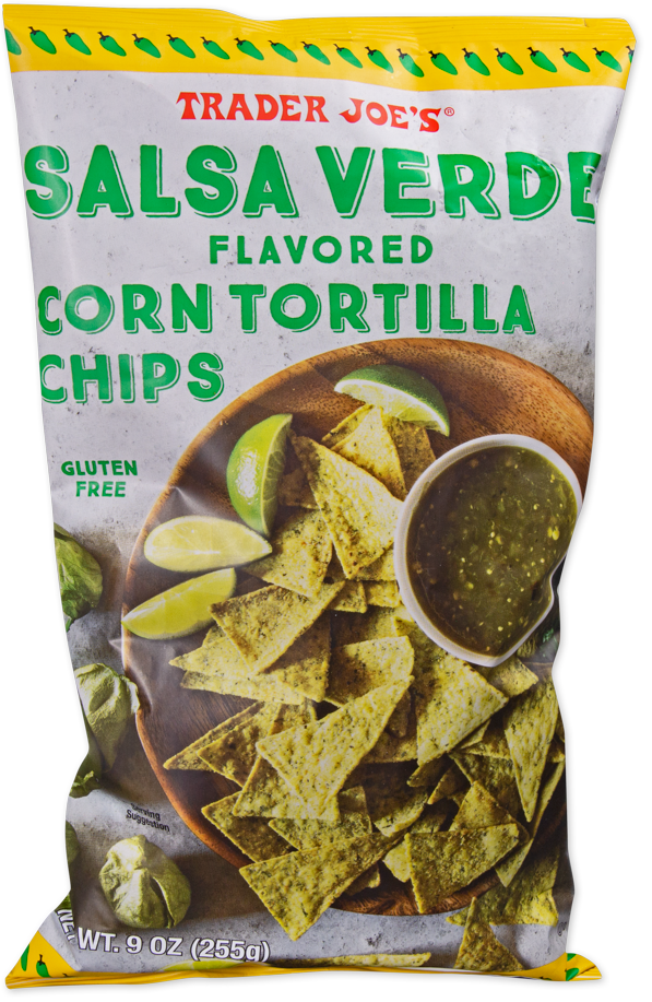 Salsa Verde Flavored Corn Tortilla Chips