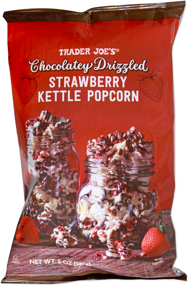 Trader Joe's Chocolatey Drizzled Strawberry Kettle Popcorn