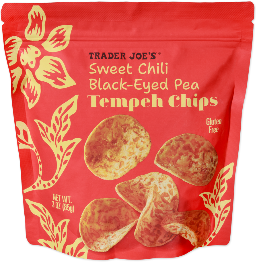 Sweet Chili Black-Eyed Pea Tempeh Chips