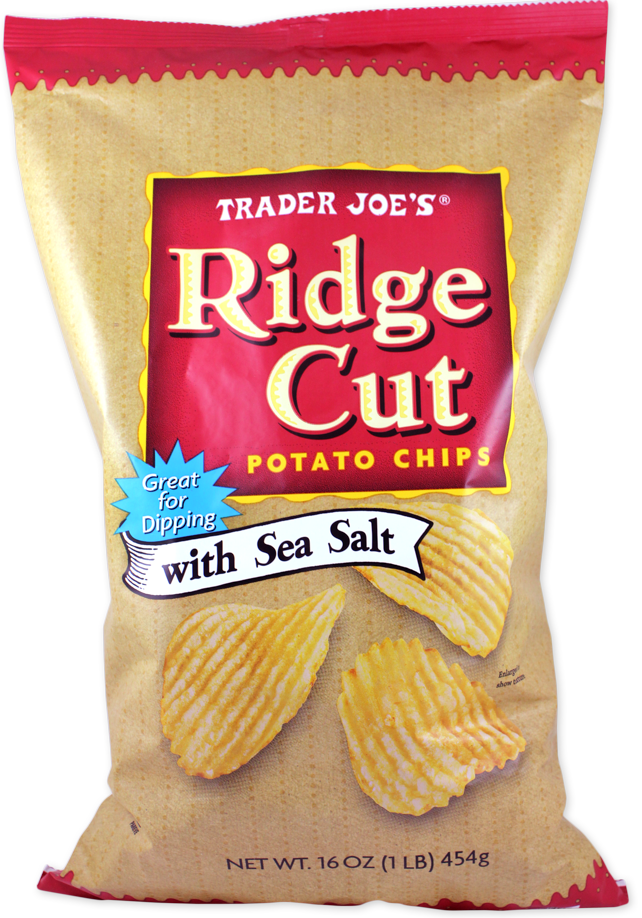 Ridge Cut Potato Chips with Sea Salt