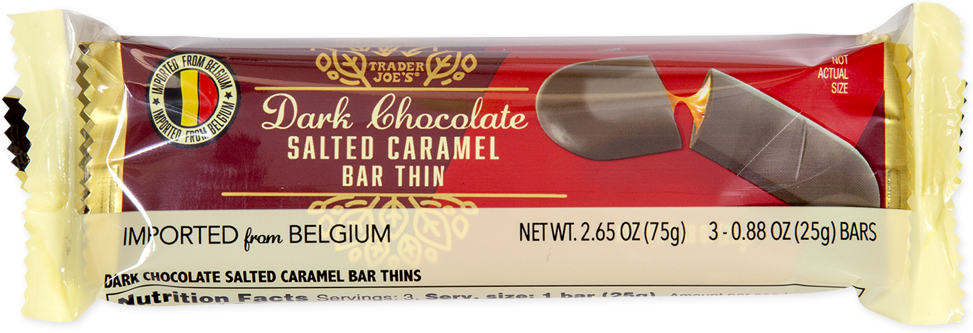 Dark Chocolate Salted Caramel Bar Thin