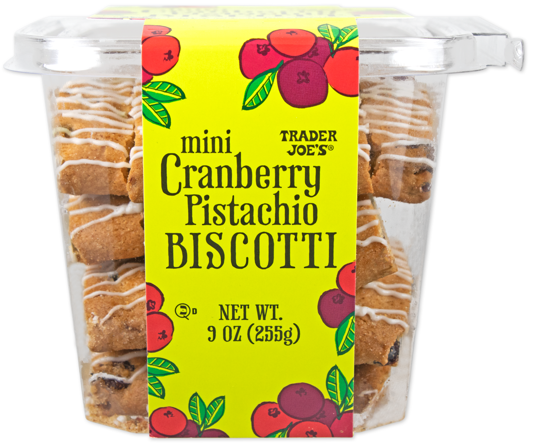 Mini Cranberry Pistachio Biscotti