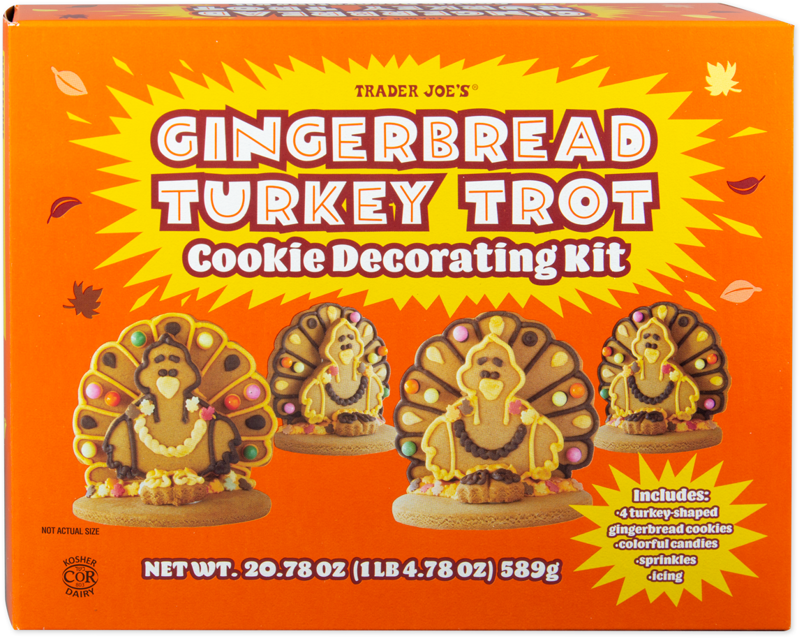 Gingerbread Turkey Trot Cookie Decorating Kit | Trader Joe\'s