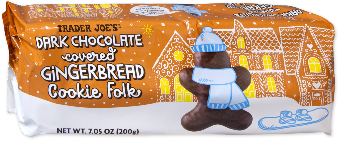 Dark Chocolate Covered Gingerbread Cookie Folk