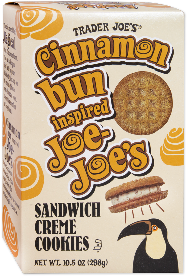 Trader Joe's Cinnamon Bun Inspired Joe-Joe's Sandwich Creme Cookies