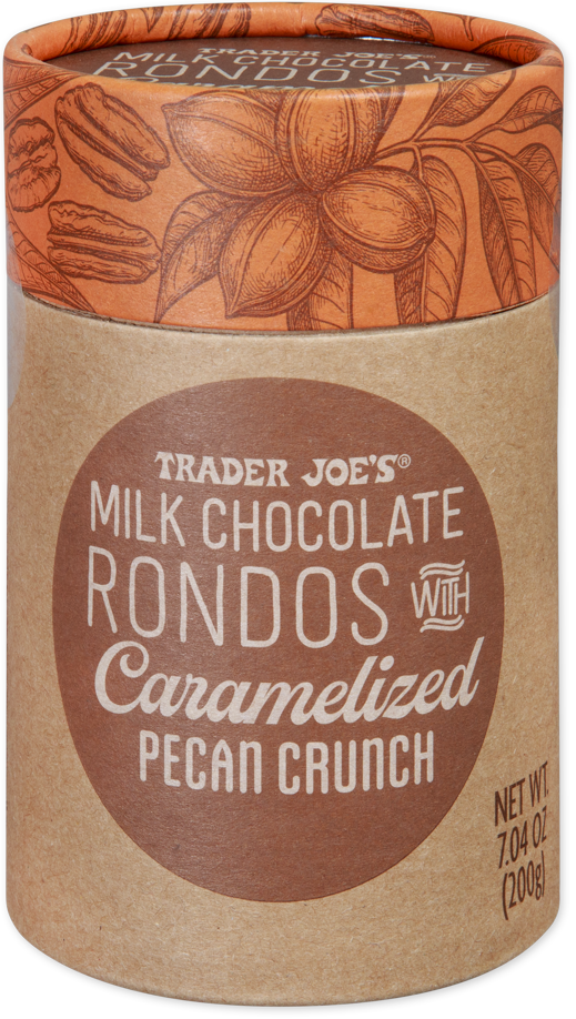 Milk Chocolate Rondos with Caramelized Pecan Crunch