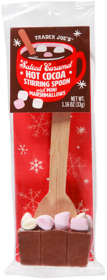 Salted Caramel Hot Cocoa Stirring Spoon with Mini Marshmallows