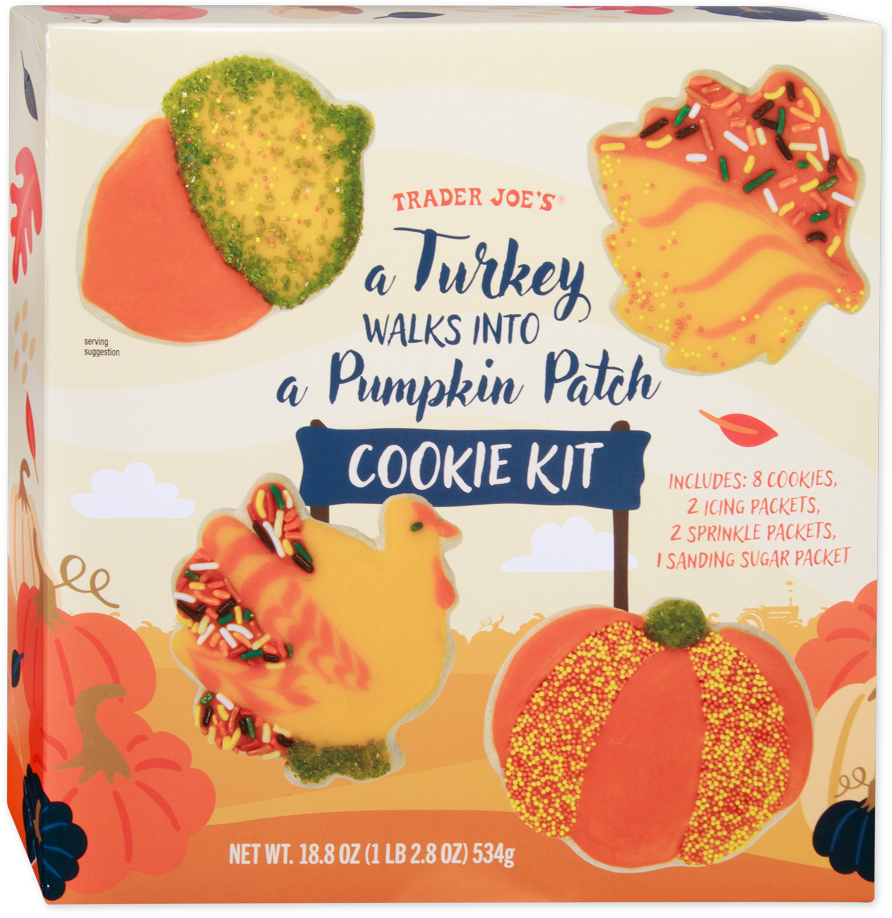 A Turkey Walks Into a Pumpkin Patch Cookie Kit