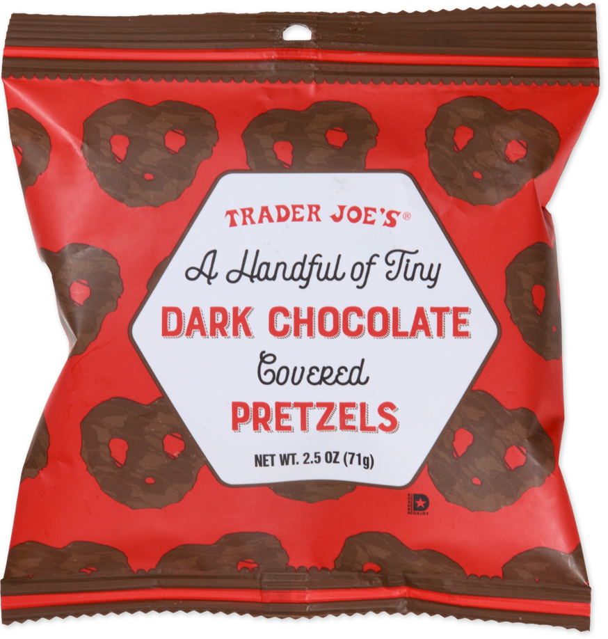 Trader Joe's A Handful of Tiny Dark Chocolate Covered Pretzels