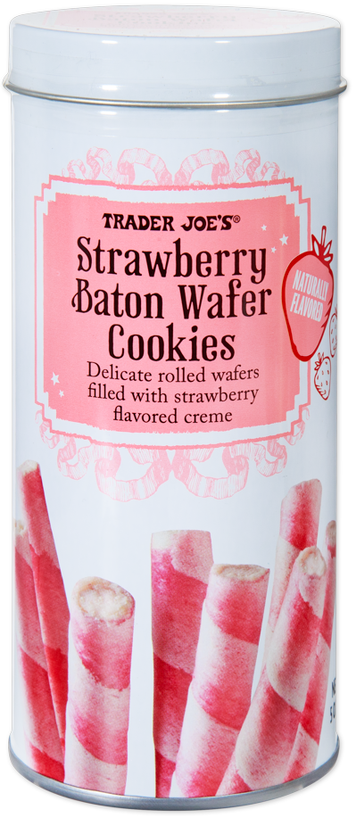 Strawberry Baton Wafer Cookies