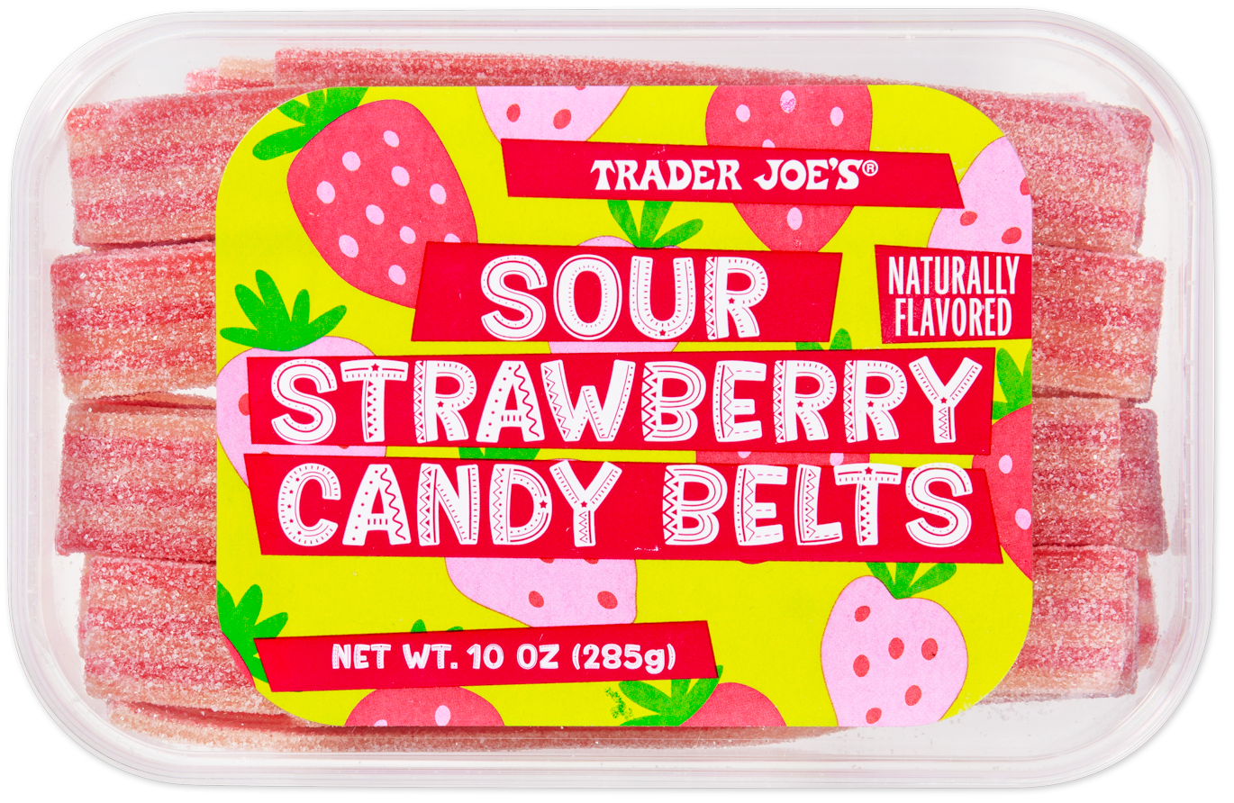 Sour Strawberry Candy Belts