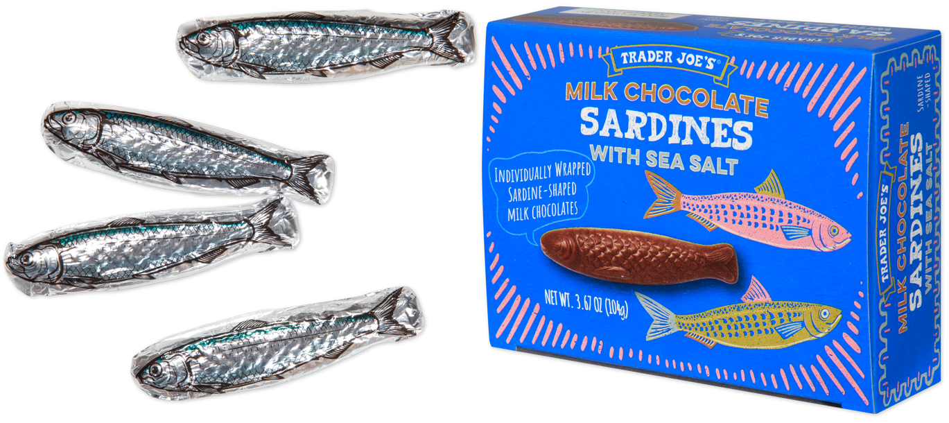 Milk Chocolate Sardines with Sea Salt