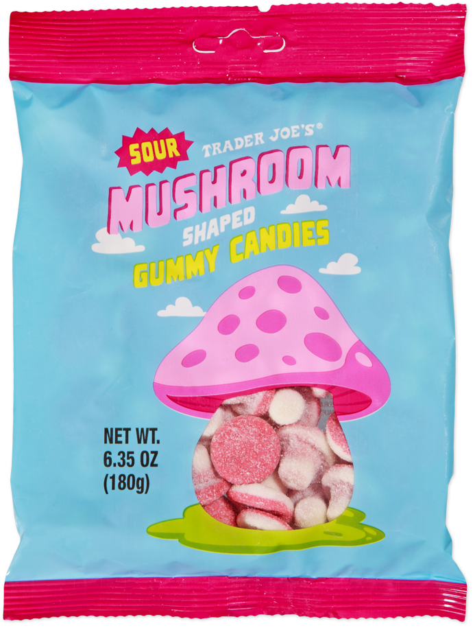 Mushroom Shaped Gummy Candies