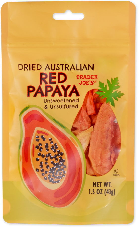 Trader Joe's Dried Australian Red Papaya
