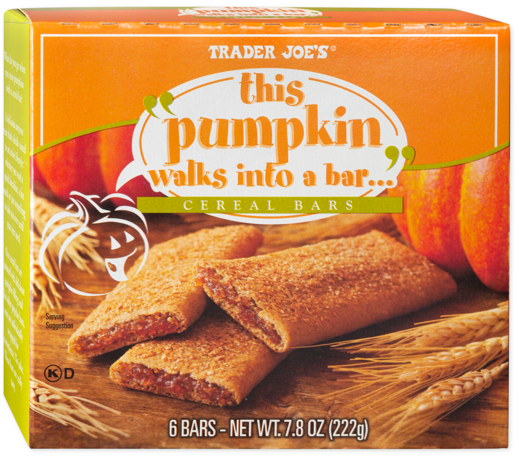 Trader Joe's This Pumpkin Walks Into A Bar... Cereal Bars