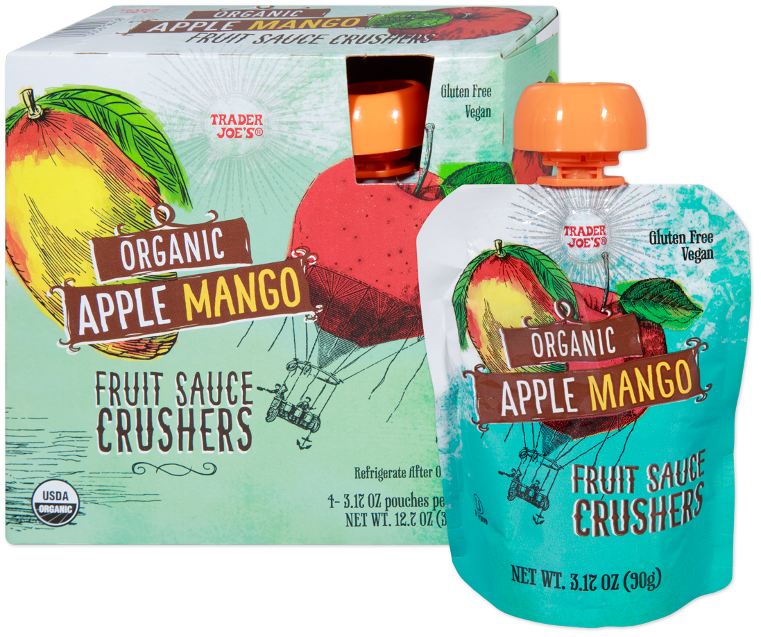 apple mango Organic Apple Mango Fruit Sauce Crushers | Trader Joe's
