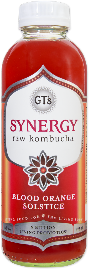 GT's Synergy Raw Kombucha Blood Orange Solstice | Trader Joe's