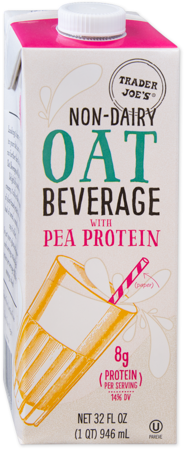 Non-Dairy Oat Beverage with Pea Protein