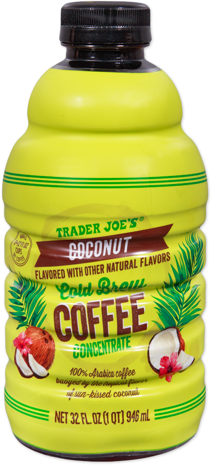 Coconut or Vanilla Cold Brew Coffee Concentrate