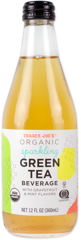 Organic Sparkling Green Tea Beverage