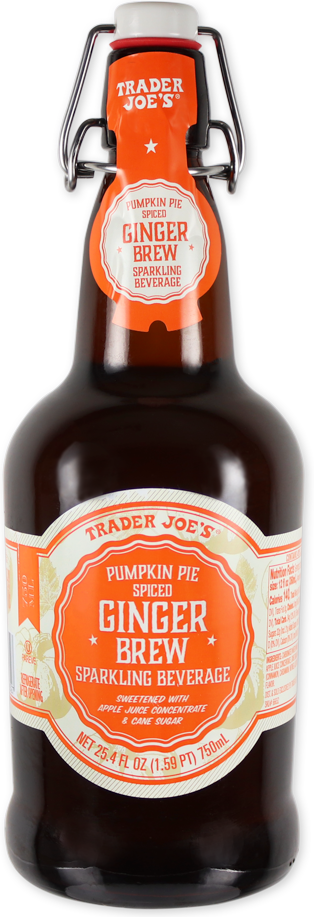 Pumpkin Pie Spiced Ginger Brew Sparkling Beverage