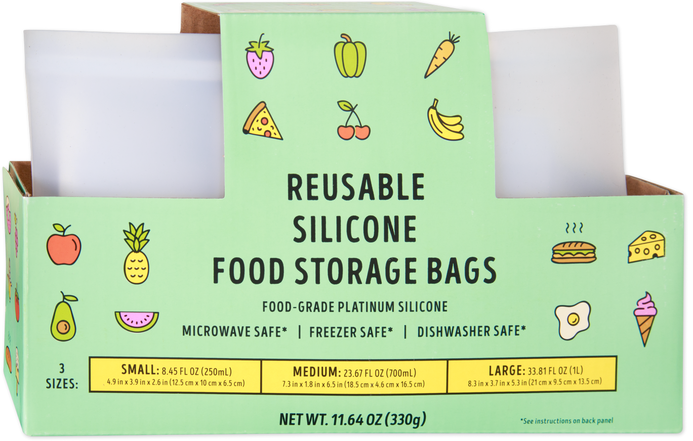 Trader Joe's Reusable Silicone Food Storage Bags