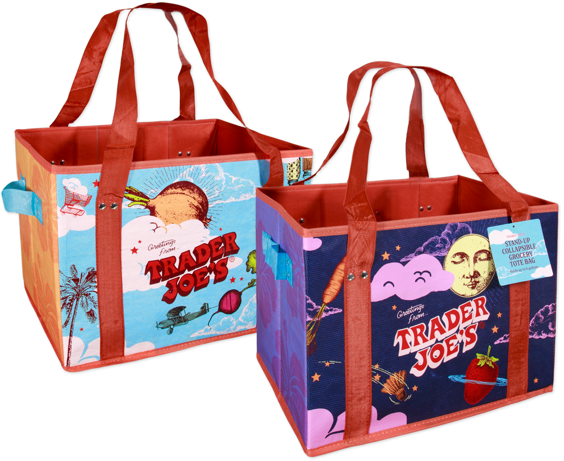 Stand-Up Collapsable Grocery Tote | Trader Joe's