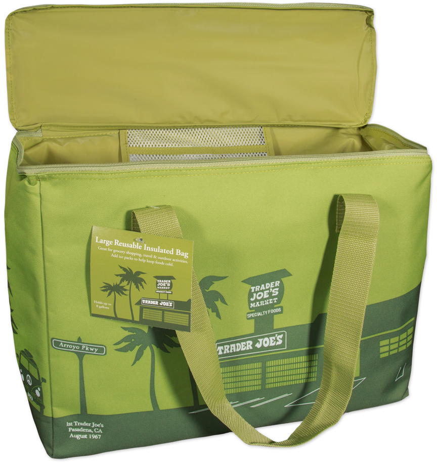 Olive Green Large Reusable Insulated Bag
