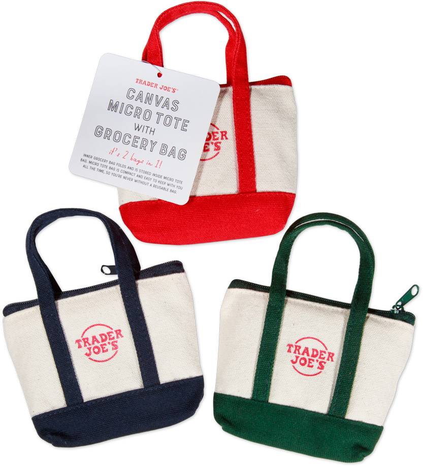Canvas Micro Tote with Grocery Bag