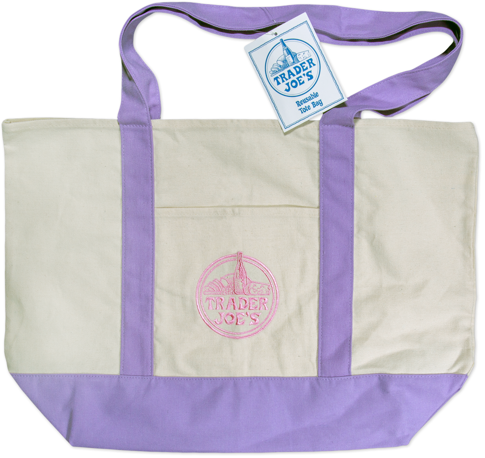 Lavender Canvas Tote Bag | Trader Joe's