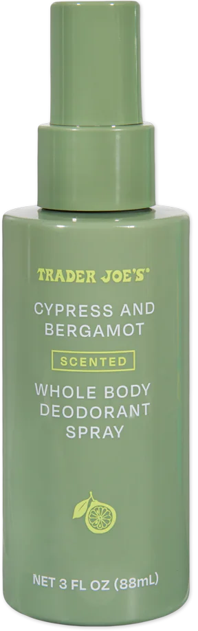 Cypress and Bergamot Scented Whole Body Deodorant Spray by Trader Joe's