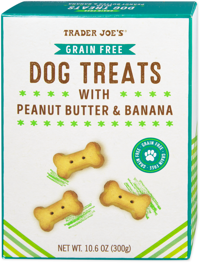 Trader Joe's Grain Free Dog Treats with Peanut Butter & Banana