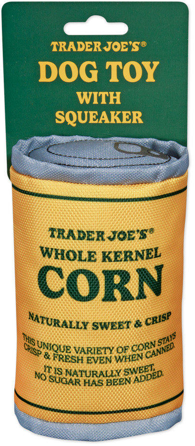 Canned Corn Dog Toy with Squeaker